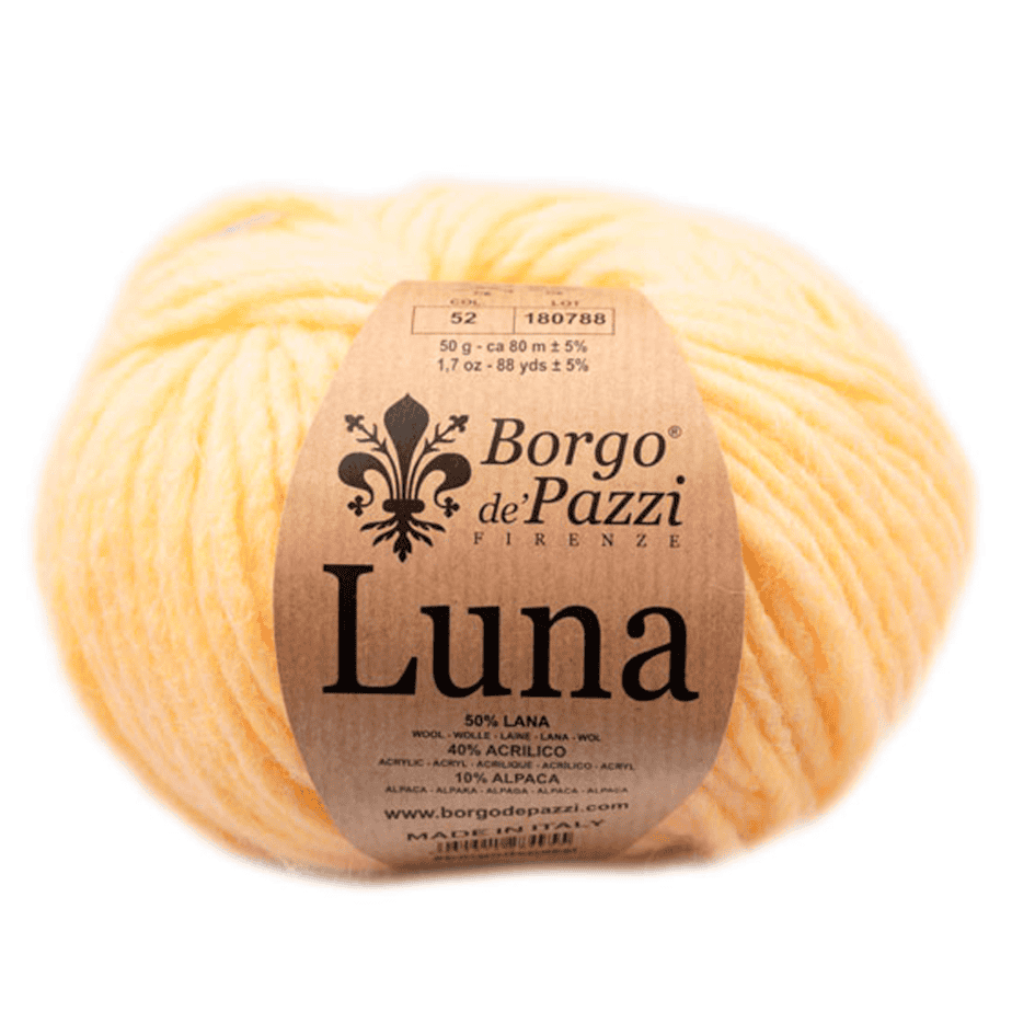 BORGO DE PAZZI LUNA VILLASEKOITELANKA VAALEANKELTAINEN 50G (52)